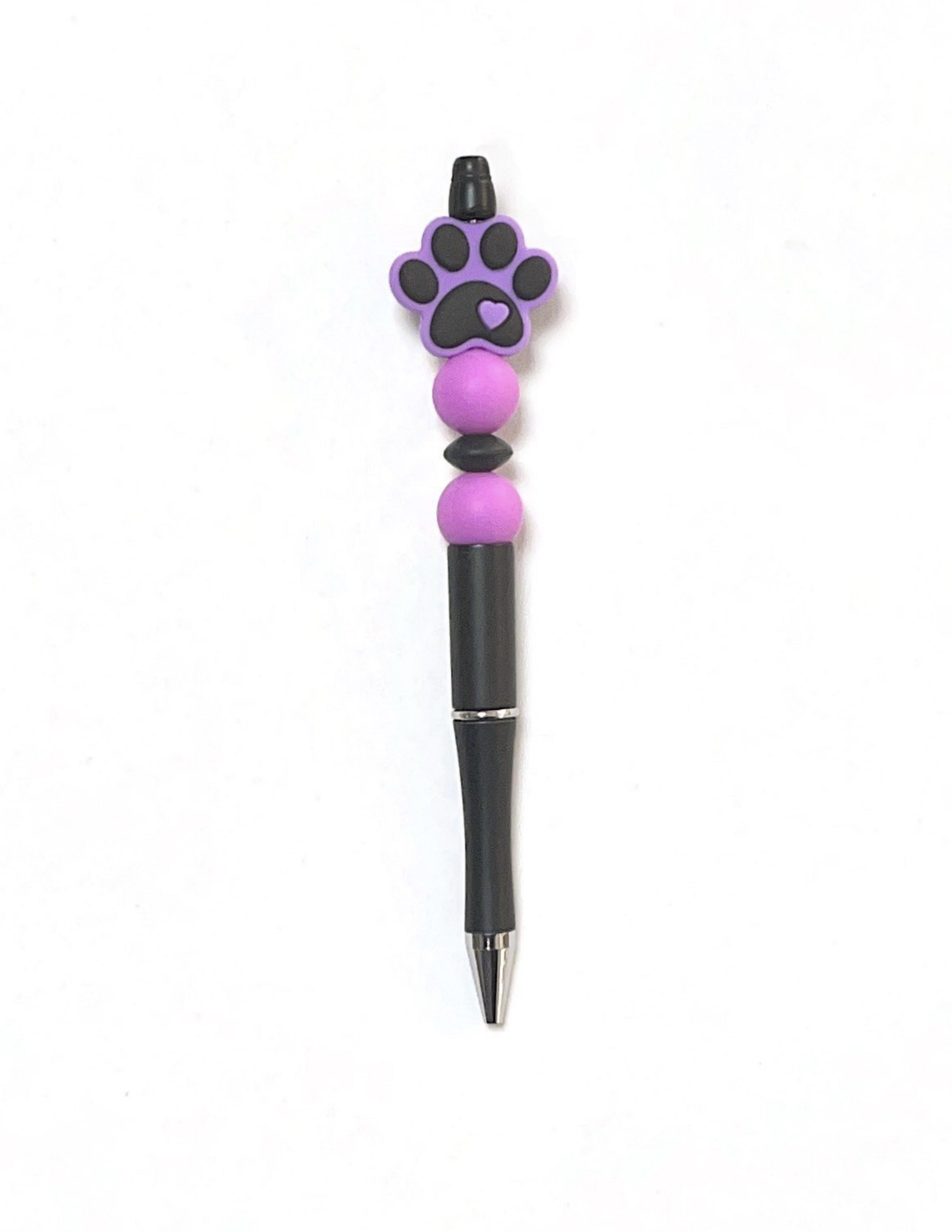 beaded retractable pen